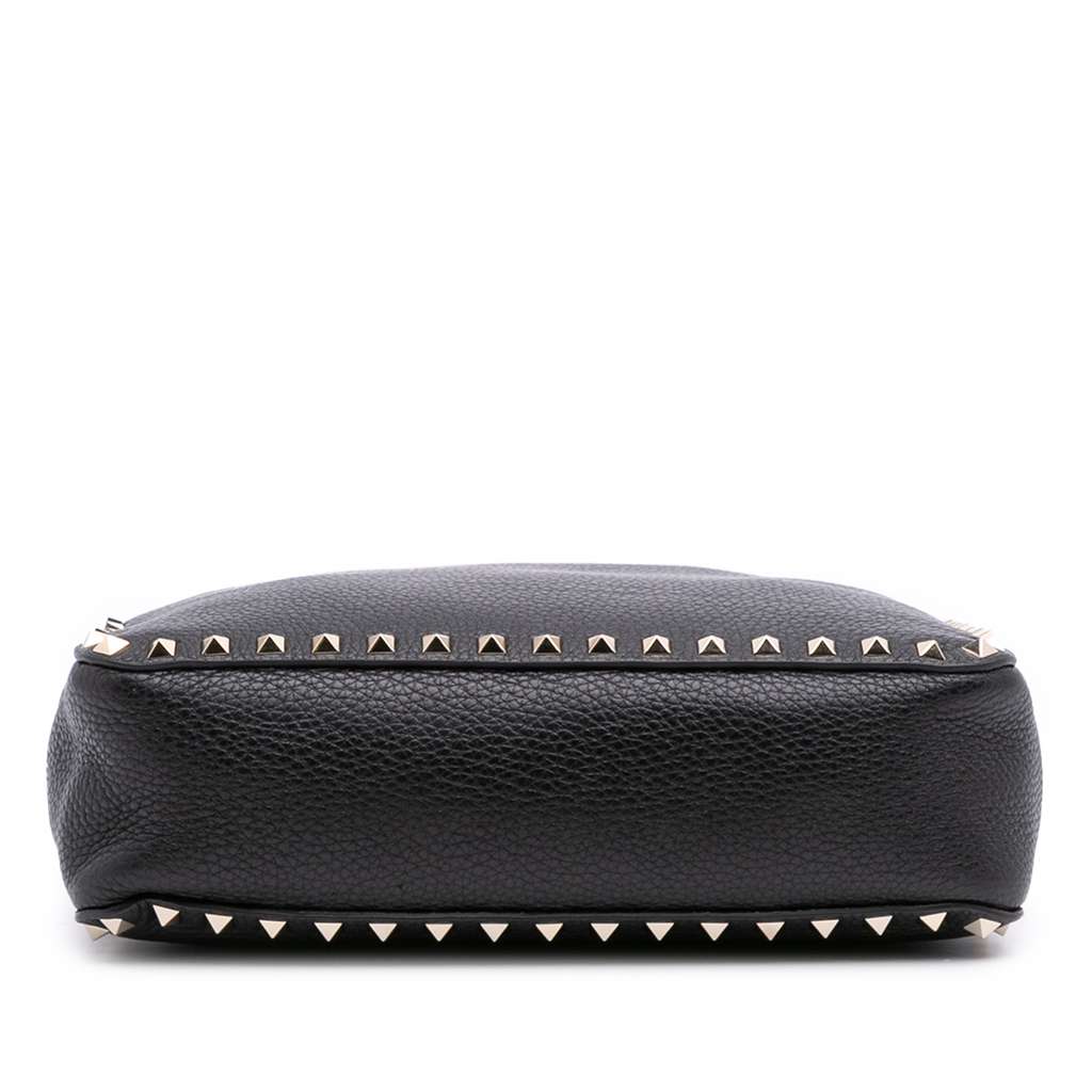 Valentino Small Grainy Calfskin Rockstud Flip Lock Messenger Bag - 3