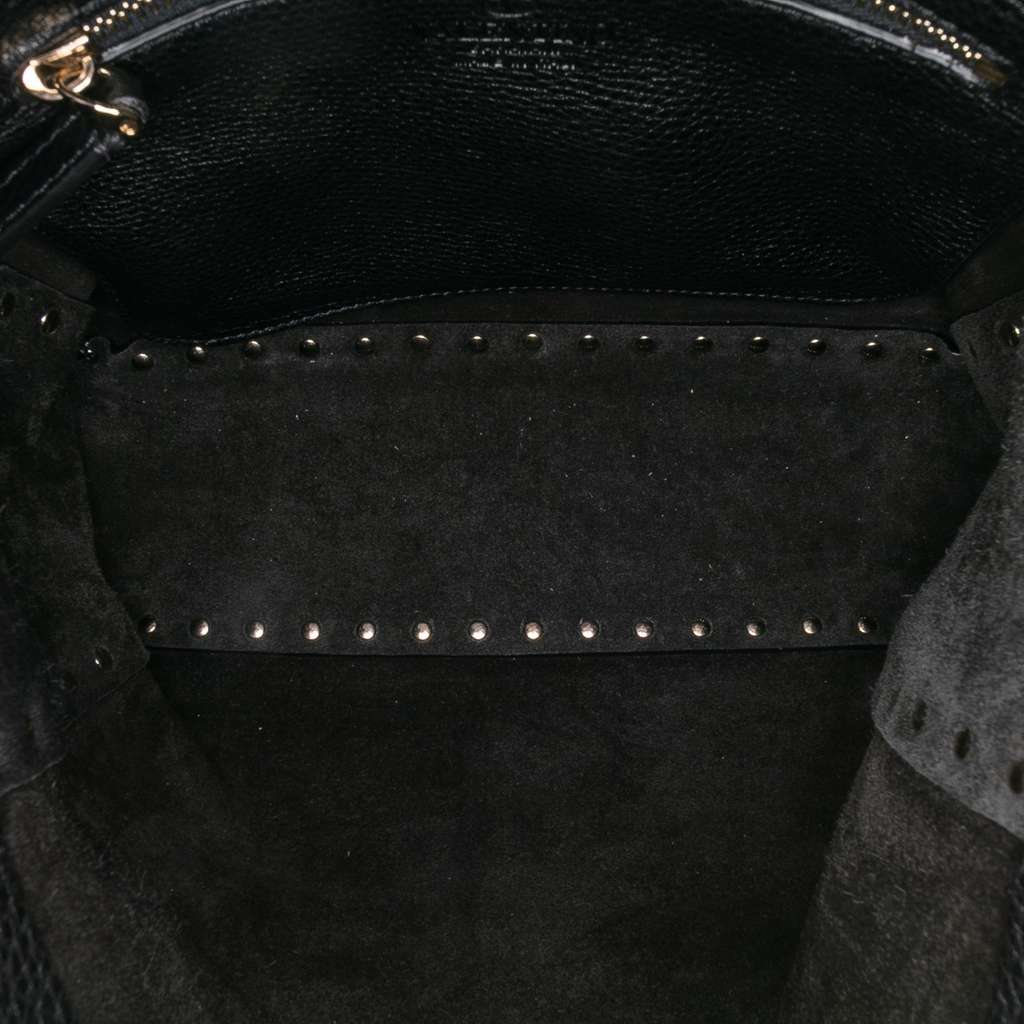 Valentino Small Grainy Calfskin Rockstud Flip Lock Messenger Bag - 4