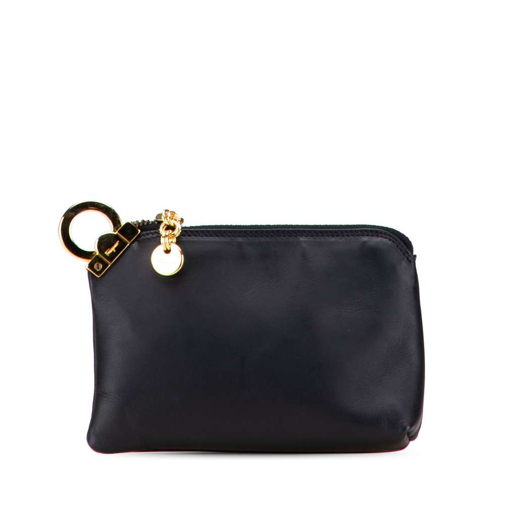 Salvatore Ferragamo Leather Gancini Coin Pouch
