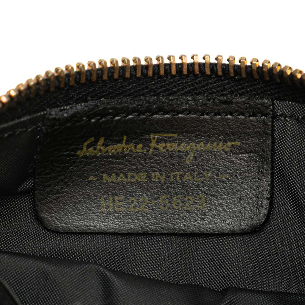 Salvatore Ferragamo Leather Gancini Coin Pouch - Side view