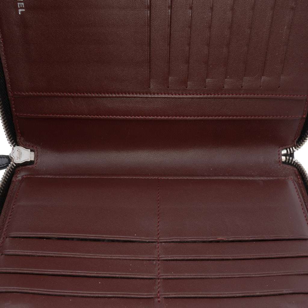 Chanel CC Quilted Lambskin Zip Around Wallet - 4