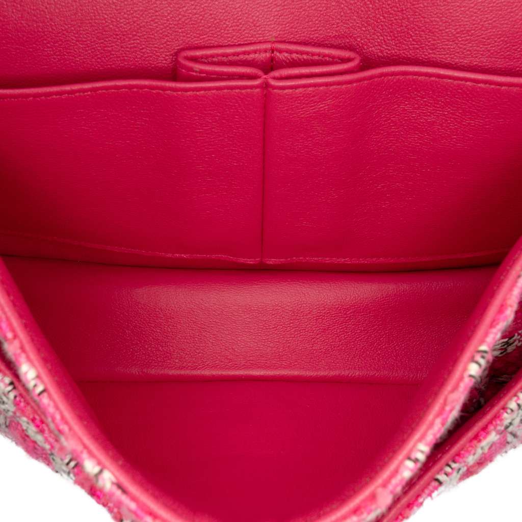 Chanel Medium Classic Tweed Double Flap - 4