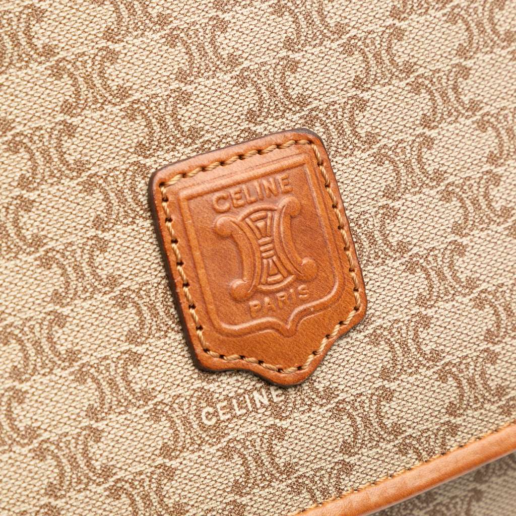 Celine Macadam Coated Canvas Clutch - Side view