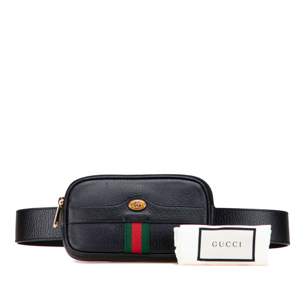 Gucci Small Leather Ophidia Belt Bag - Image 13