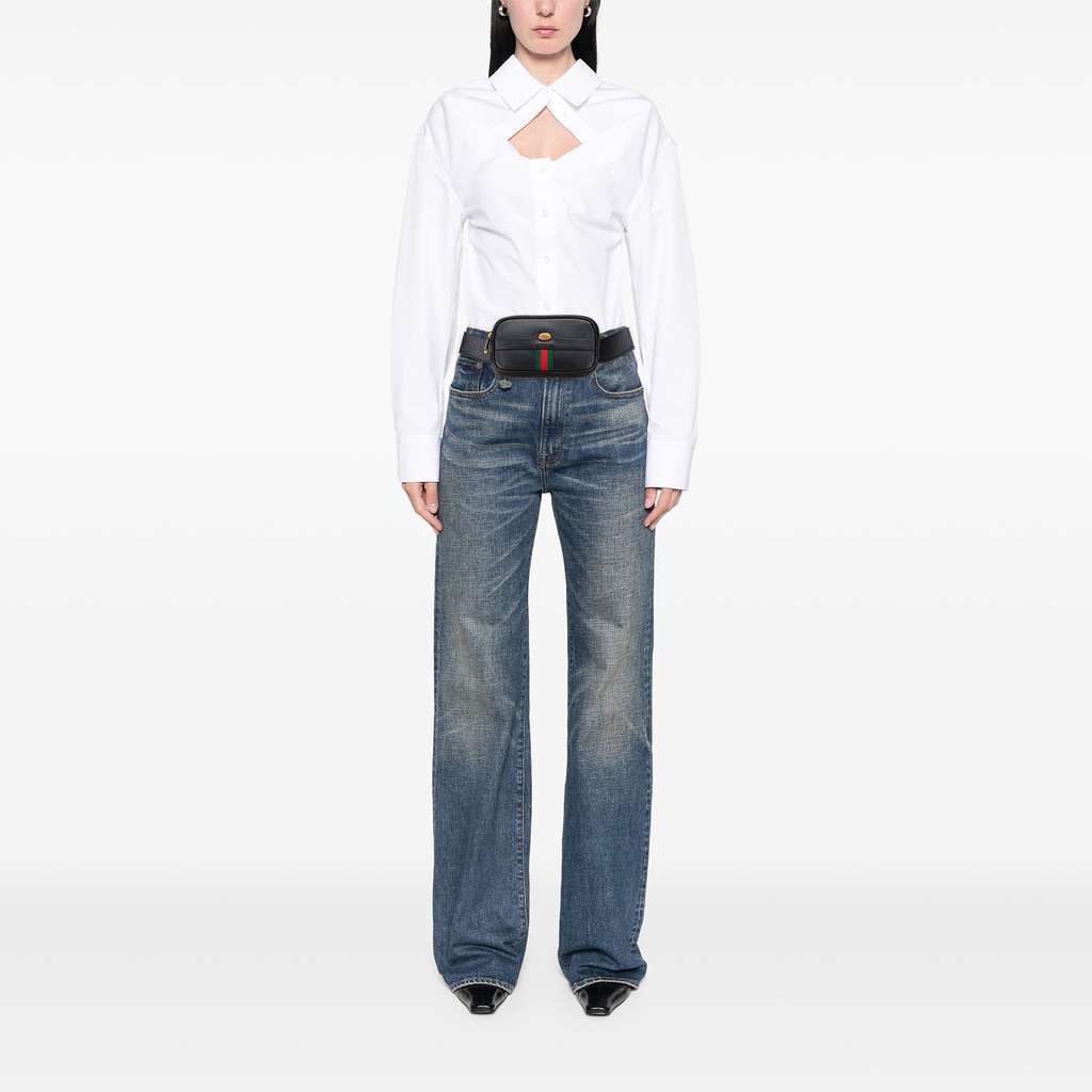 Gucci Small Leather Ophidia Belt Bag - Image 12