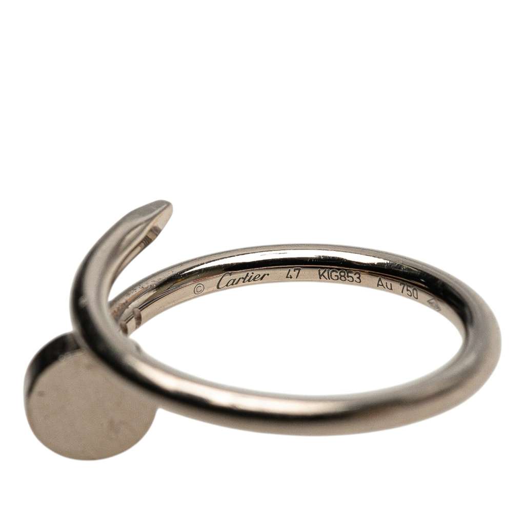 Cartier Small 18K White Gold Juste un Clou Ring - Image 6