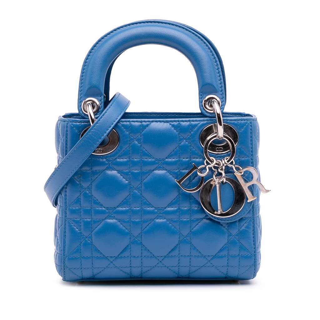 Dior Mini Lambskin Cannage Lady Dior