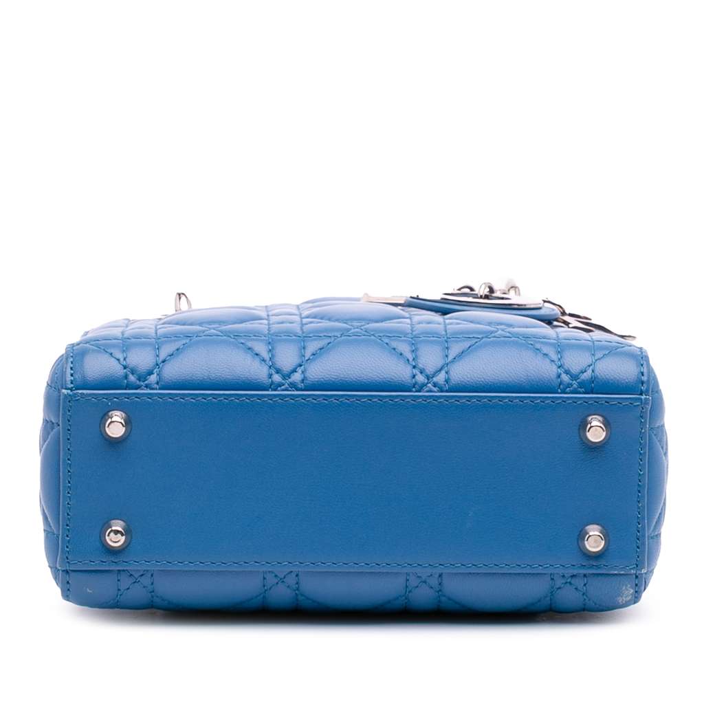 Dior Mini Lambskin Cannage Lady Dior - Image 6