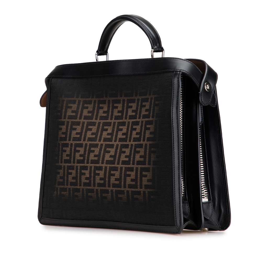 Fendi Medium Zucca Peekaboo ISeeU Briefcase - 2