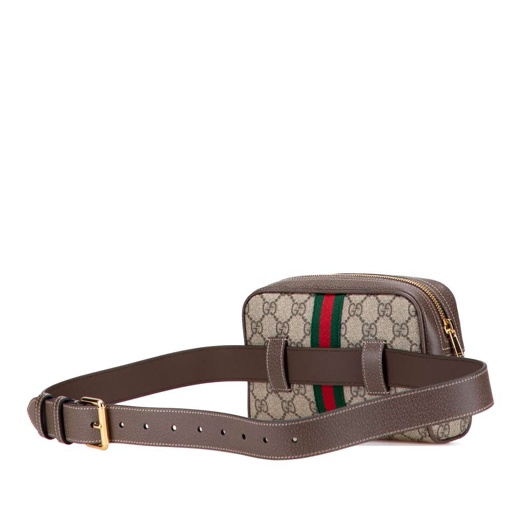 Gucci Small GG Supreme Ophidia Belt Bag - Back view