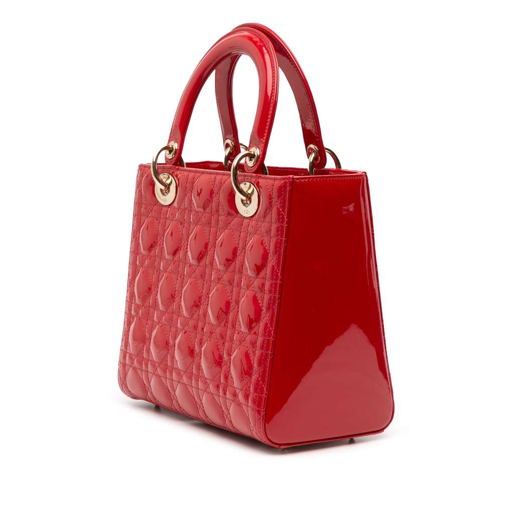 Dior Medium Patent Cannage Lady Dior - Back view