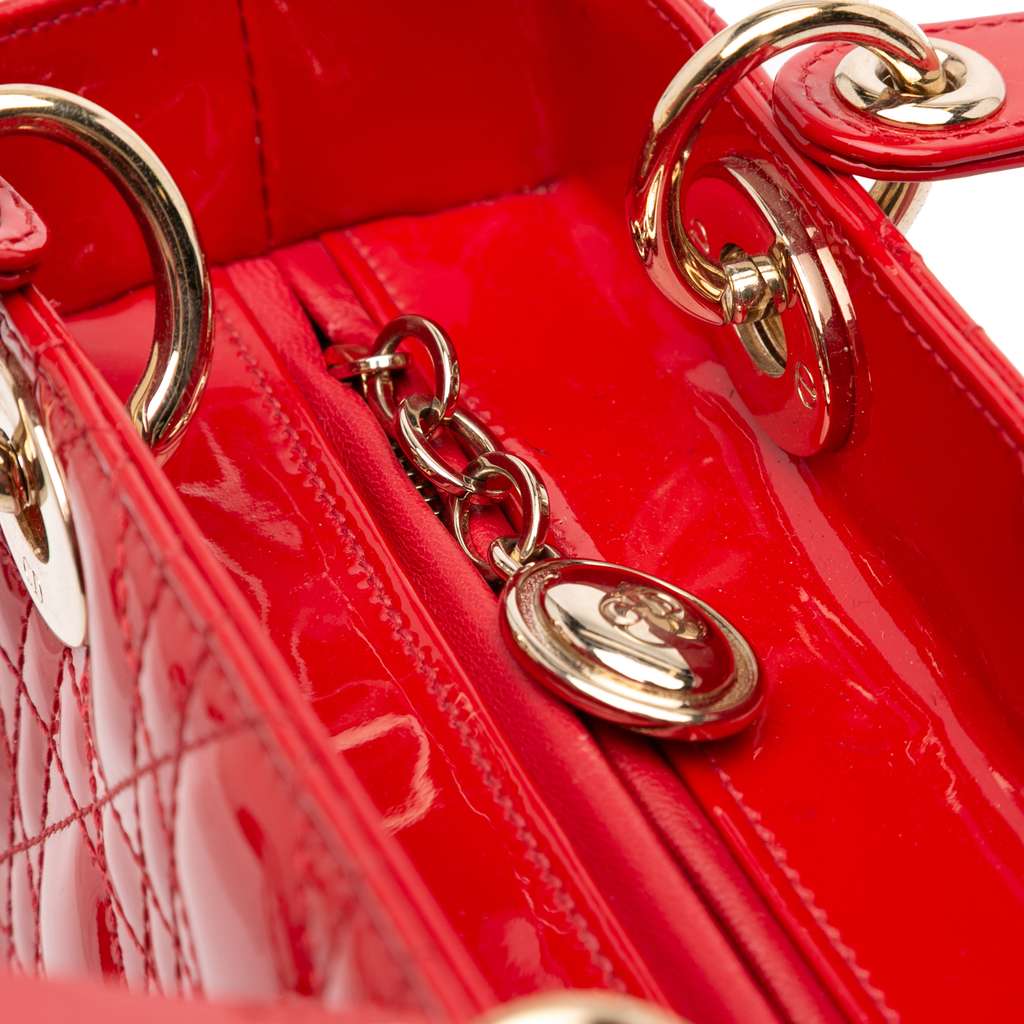 Dior Medium Patent Cannage Lady Dior - Detail 1