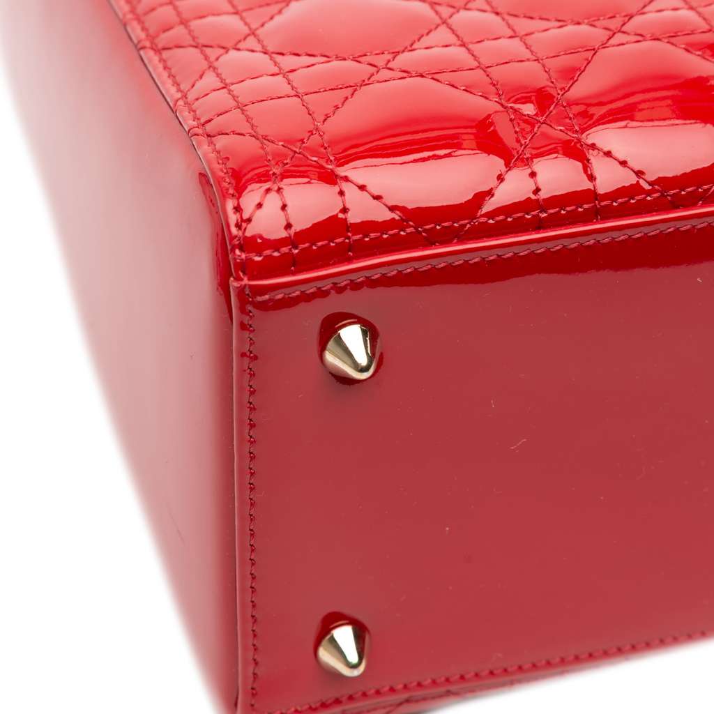 Dior Medium Patent Cannage Lady Dior - Image 10