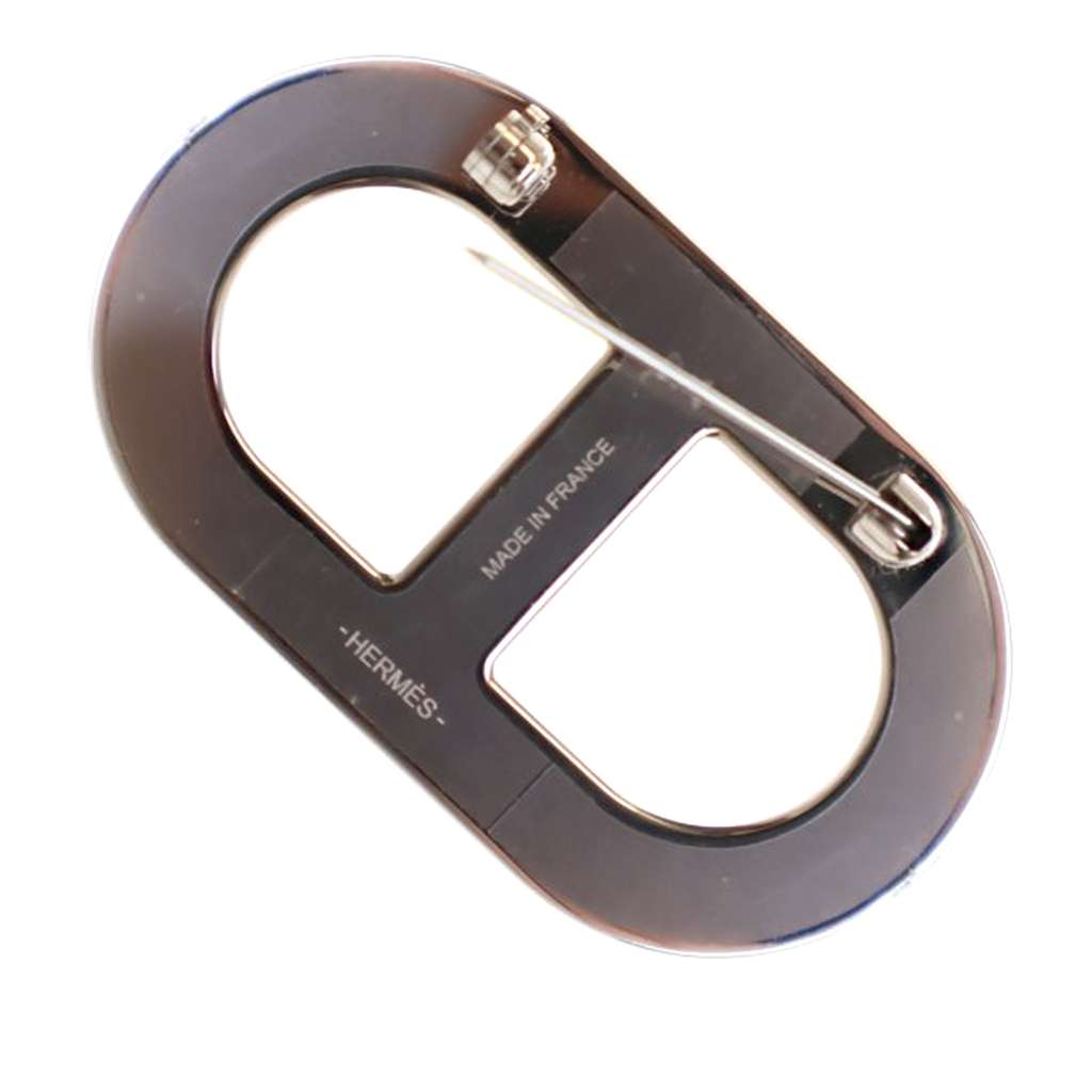 Hermès Epsom Chaine d Ancre Brooch - 4