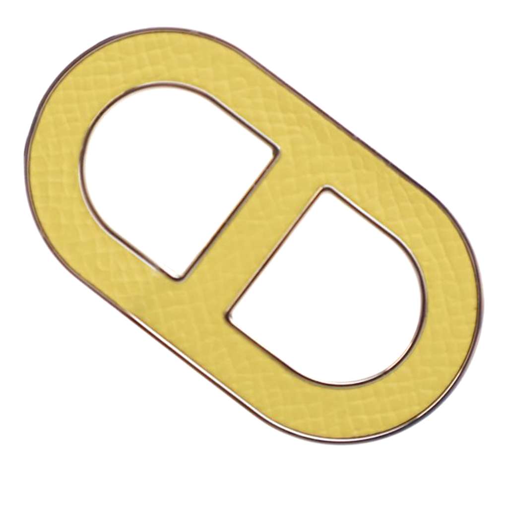 Hermès Epsom Chaine d Ancre Brooch - 5