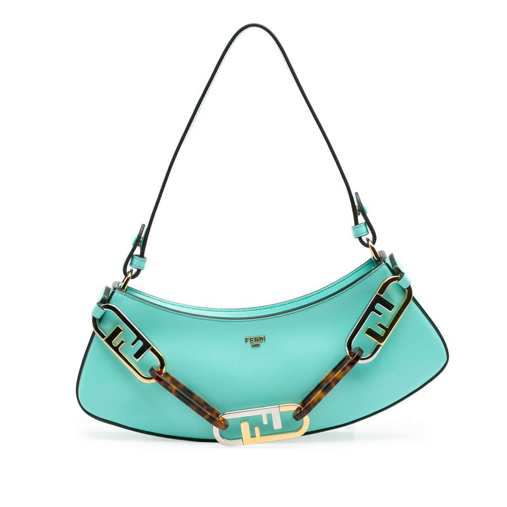 Fendi Leather OLock Swing Satchel