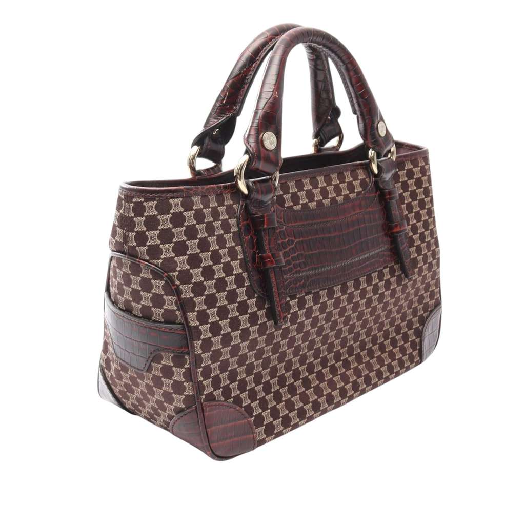 Celine Macadam Canvas Boogie Handbag - Back view