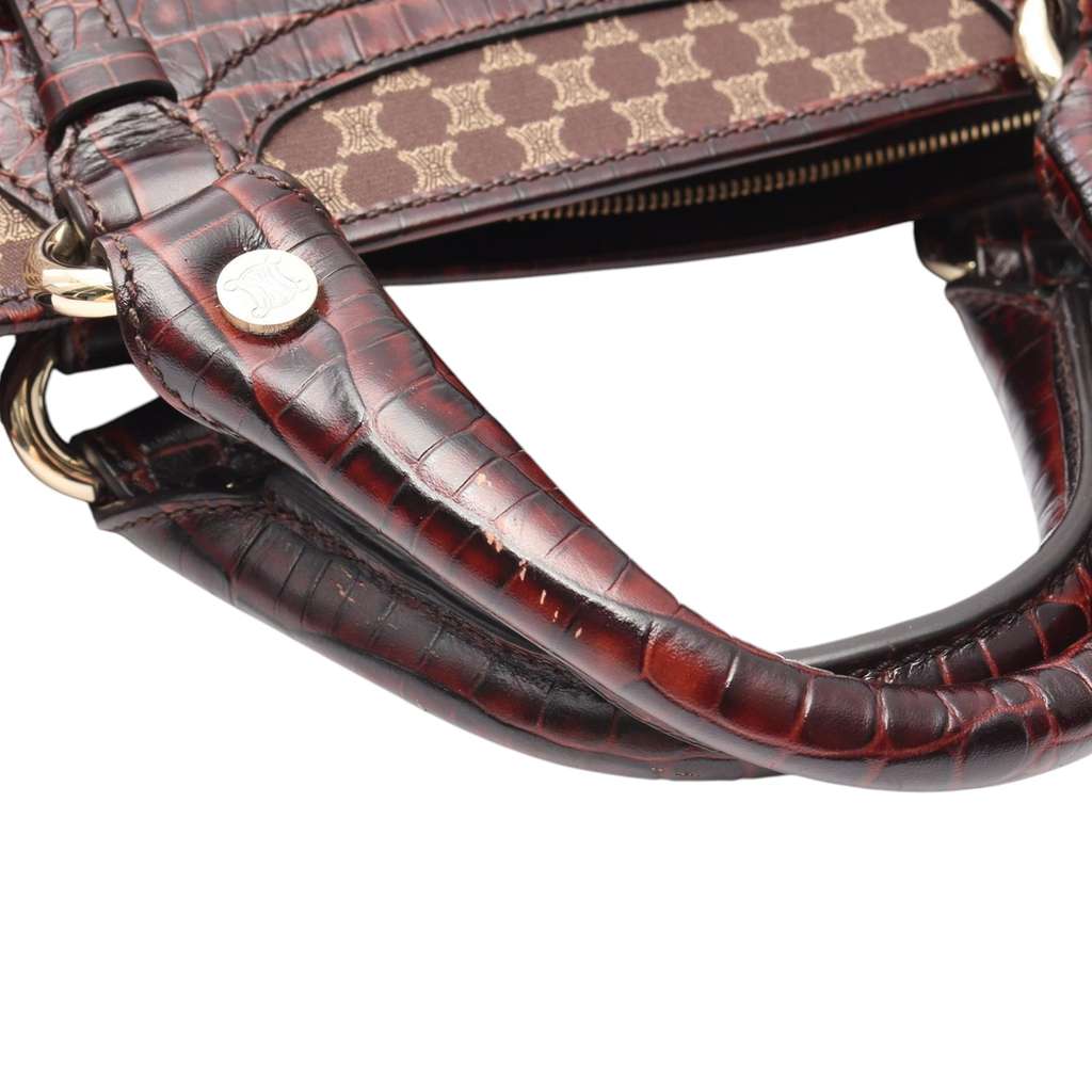 Celine Macadam Canvas Boogie Handbag - Side view