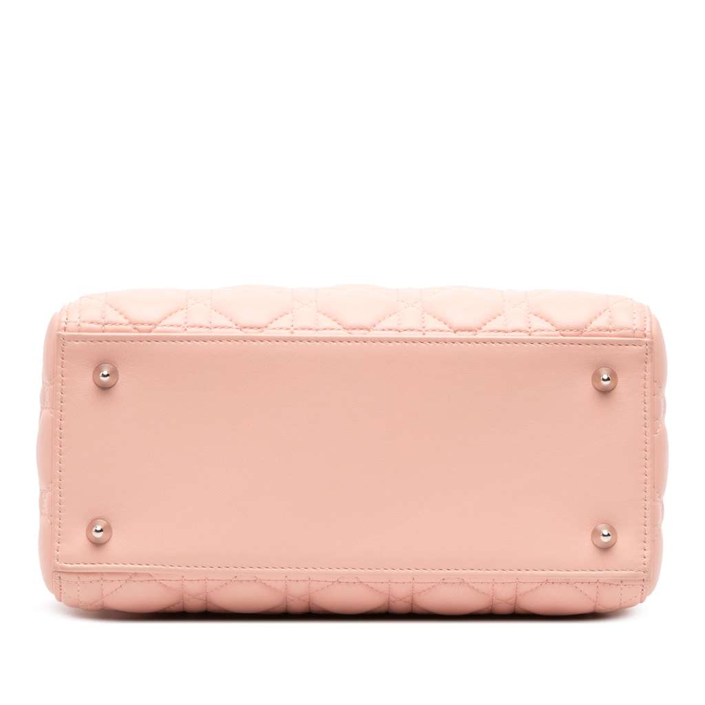 Dior Medium Lambskin Cannage Lady Dior - Image 6