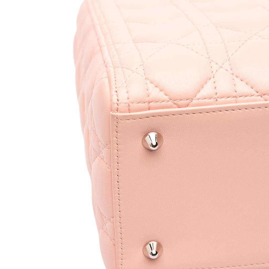 Dior Medium Lambskin Cannage Lady Dior - Image 10