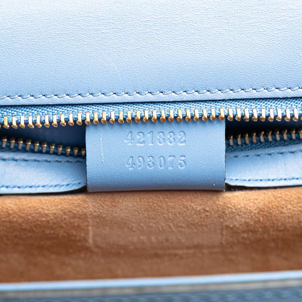 Gucci Small Leather Sylvie Web Satchel - Detail 1