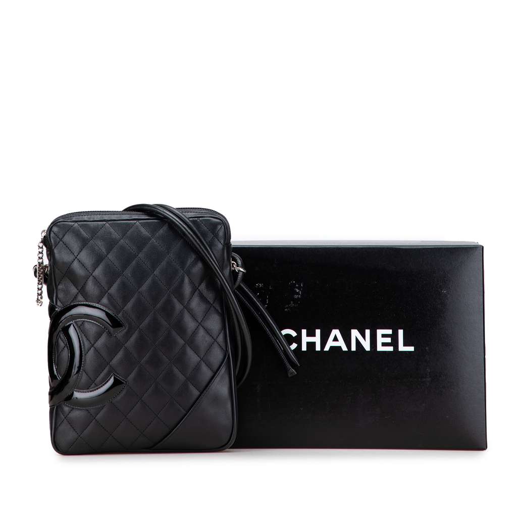 Chanel Lambskin Cambon Ligne Crossbody - Image 12