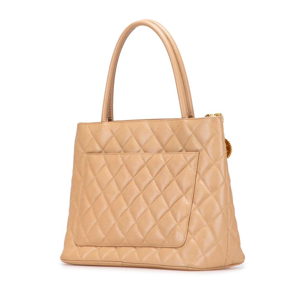 Chanel Caviar Medallion Tote - Back view