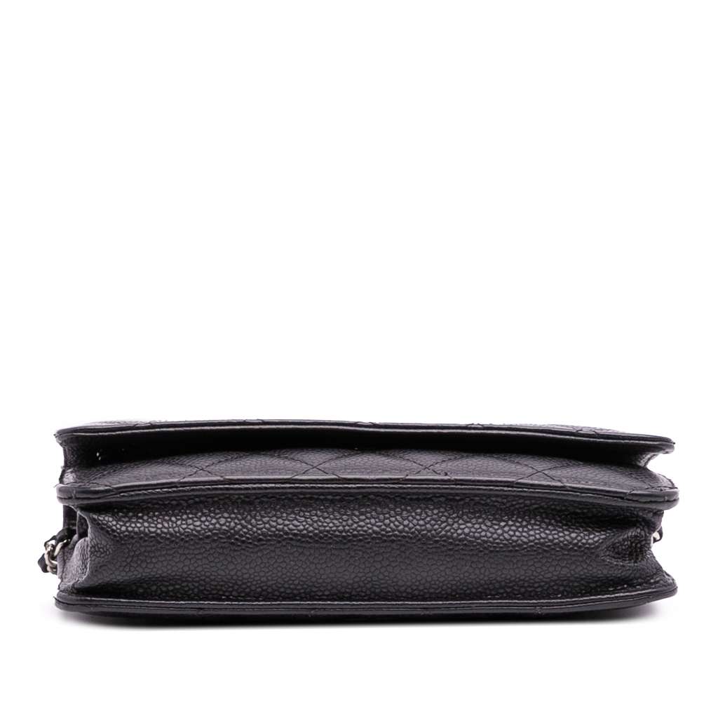 Chanel CC Quilted Caviar Wallet on Chain - Image 6