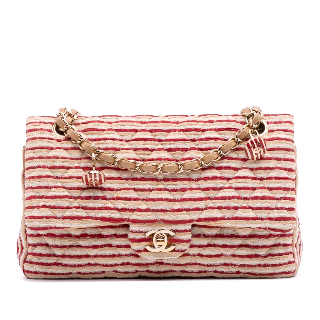 Chanel Medium Classic Jersey Coco Sailor Double Flap