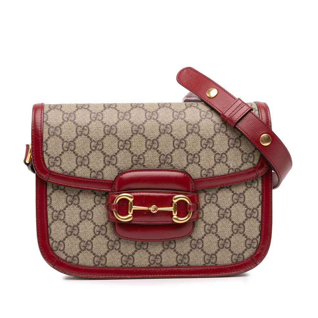 Gucci Small GG Supreme Horsebit 1955 Crossbody