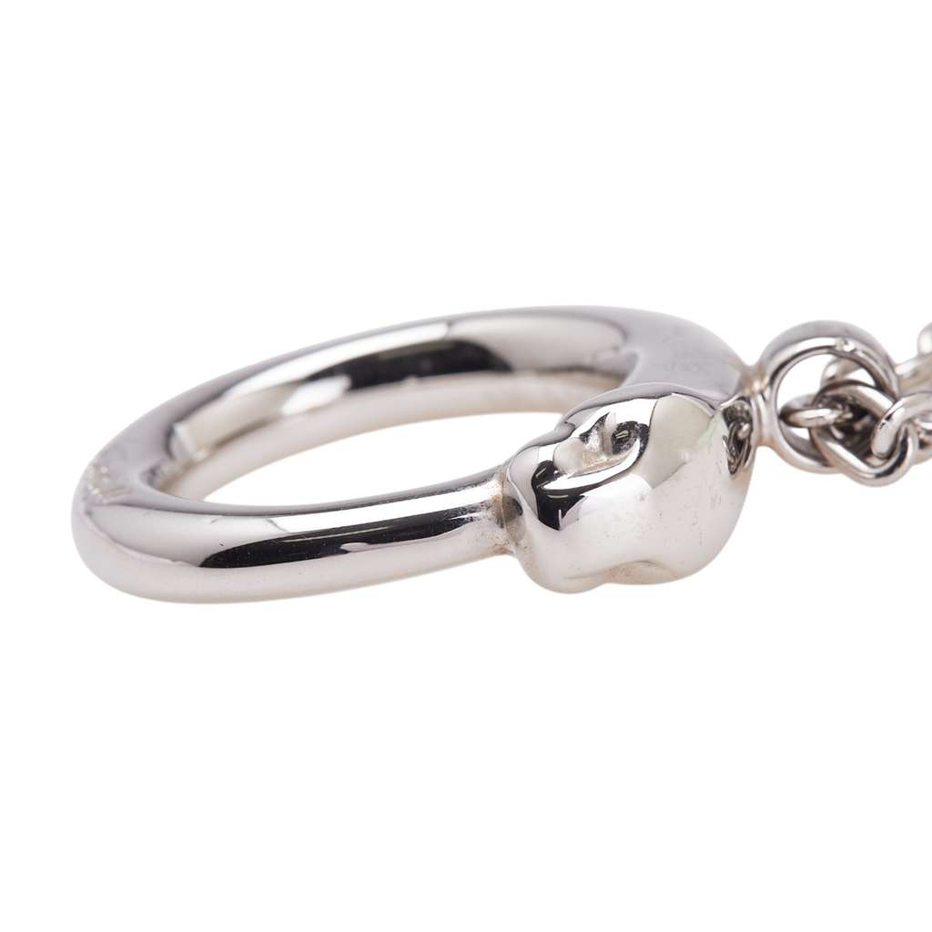 Cartier Silver Tone Panthere Chain Key Chain - Image 6