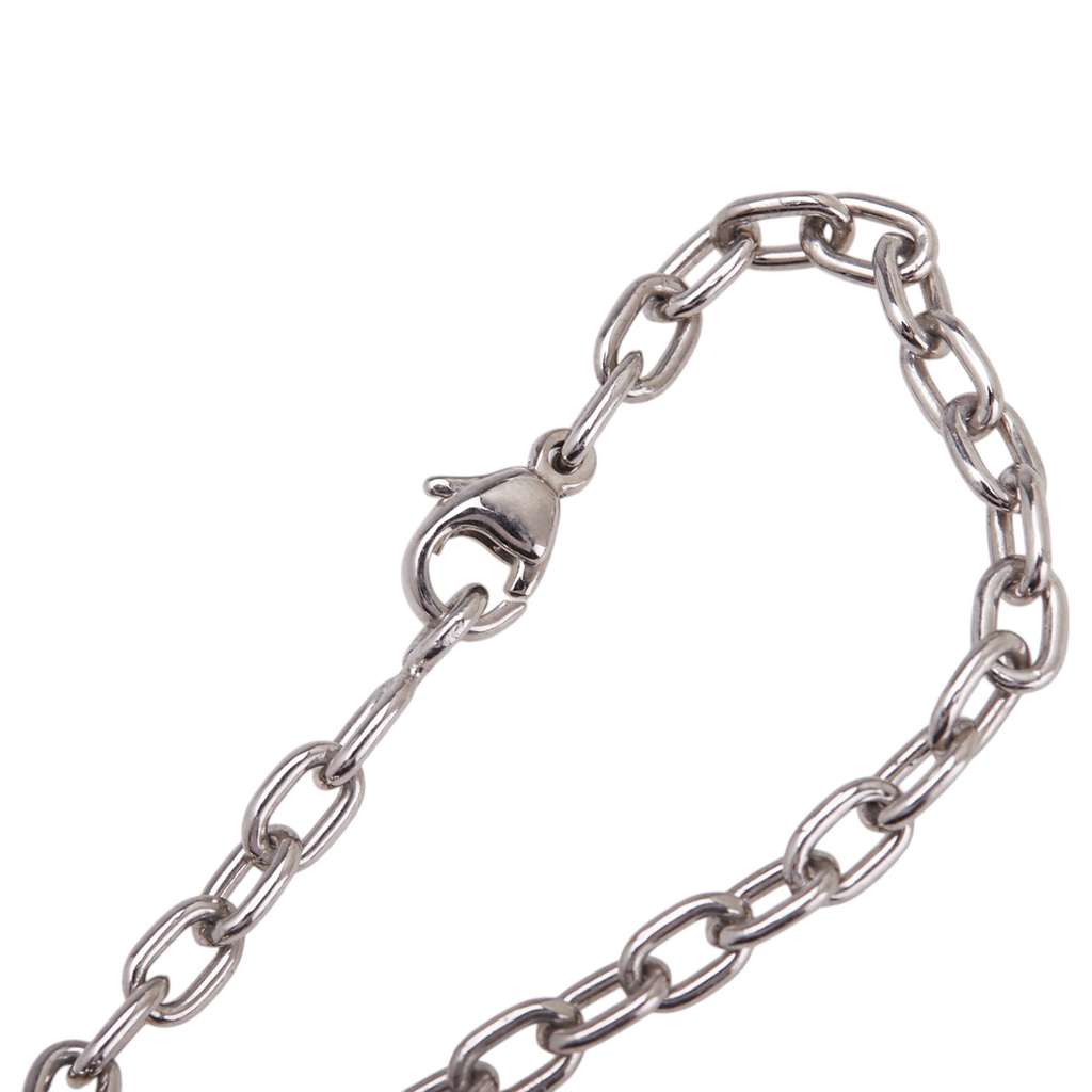 Cartier Silver Tone Panthere Chain Key Chain - 4