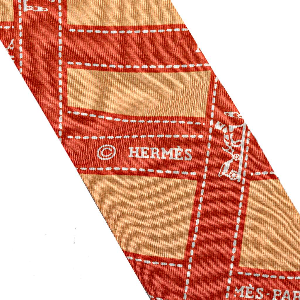 Hermès Bolduc Silk Twilly Scarf - 2