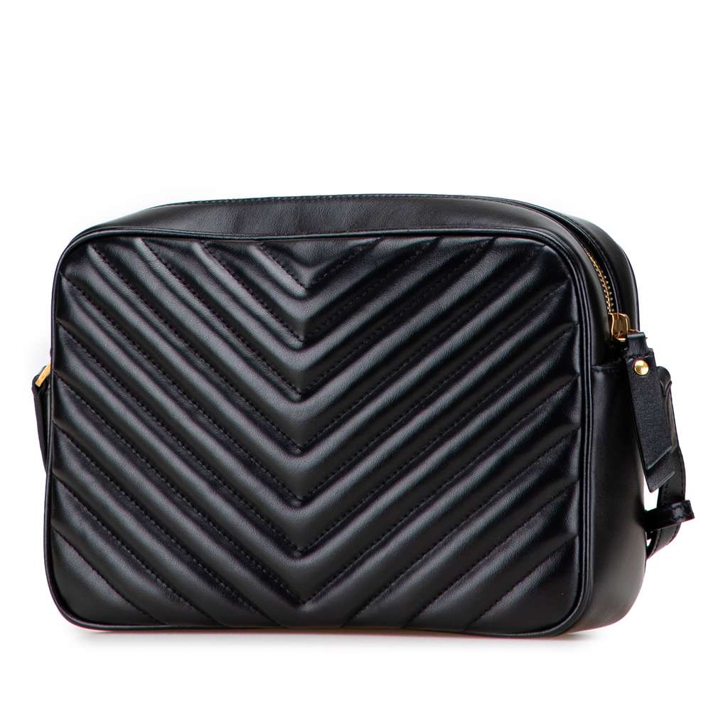 Saint Laurent Matelasse Leather Monogram Lou Camera Bag - 2