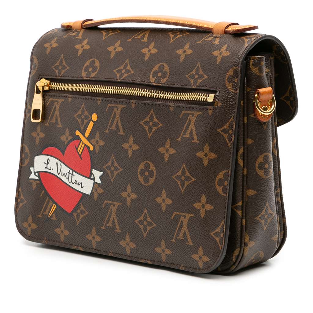 Louis Vuitton Monogram Patches Pochette Metis - Back view