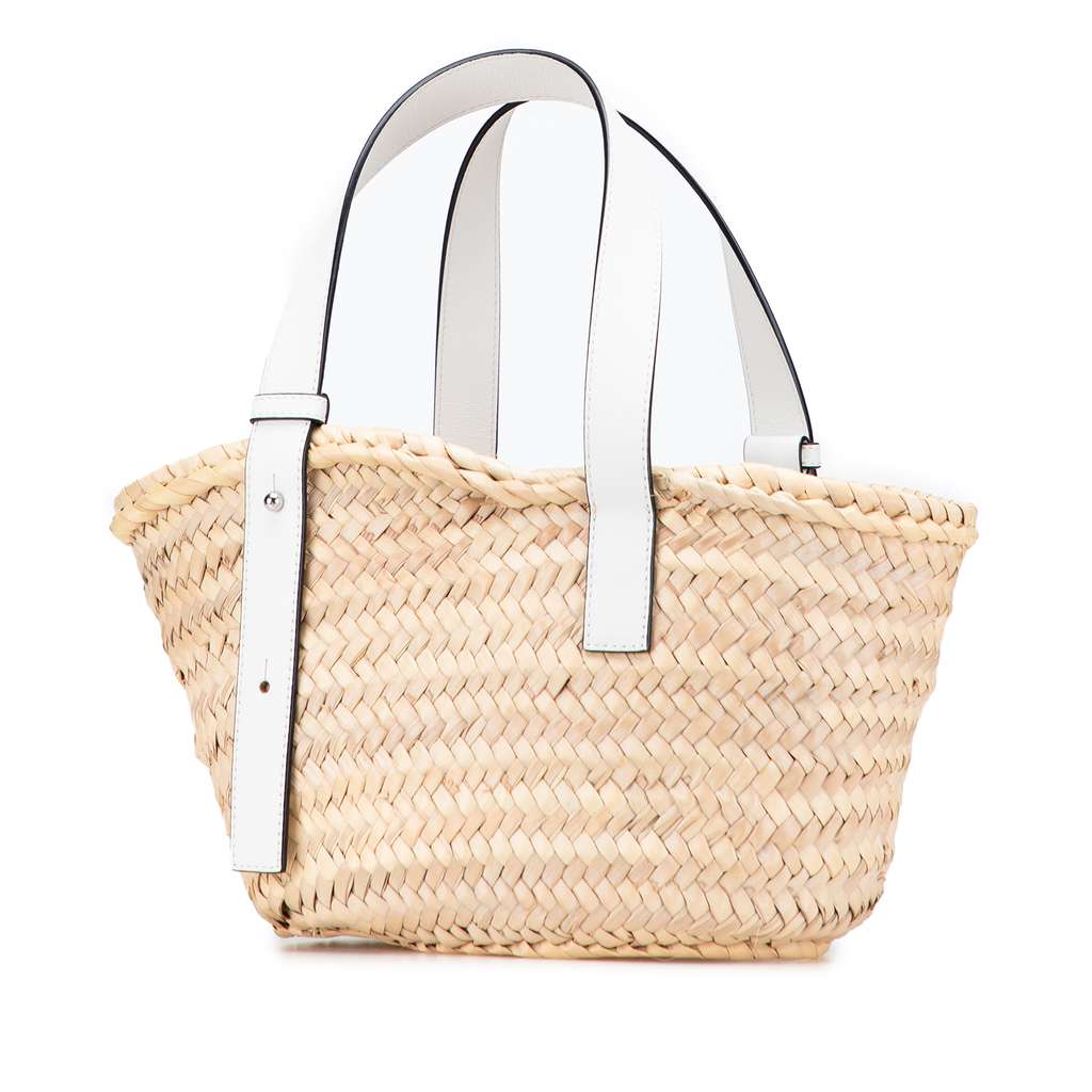 Loewe Small Raffia Basket Tote - Back view