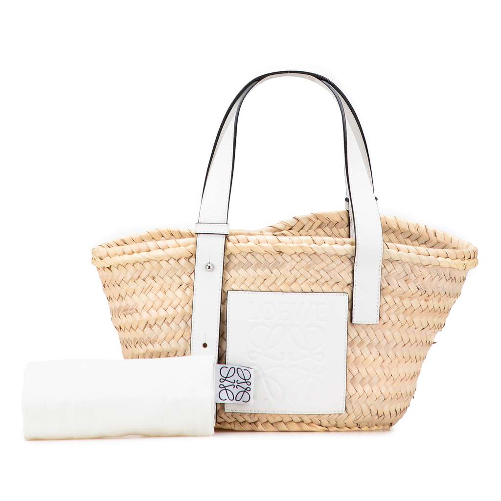 Loewe Small Raffia Basket Tote - Image 13