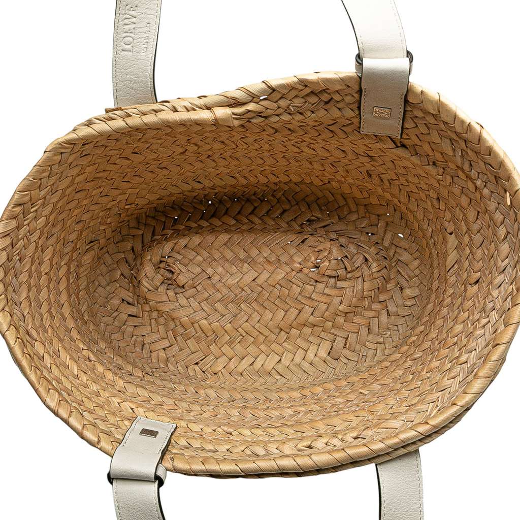 Loewe Small Raffia Basket Tote - 4