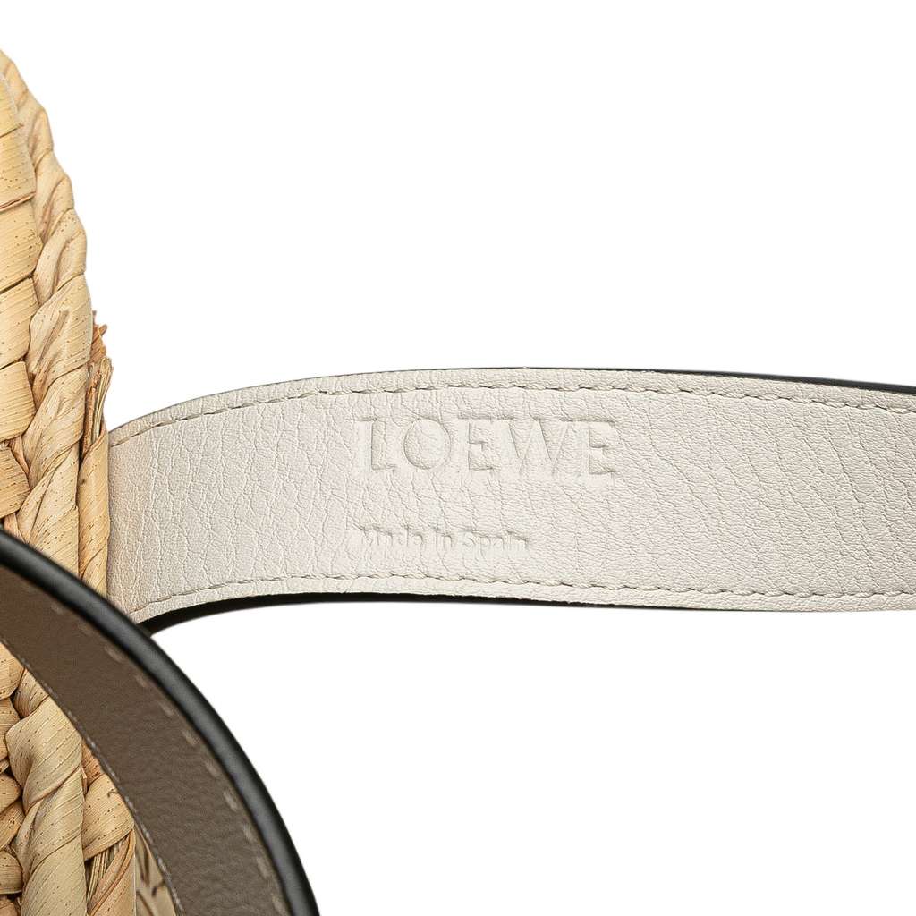 Loewe Small Raffia Basket Tote - Side view