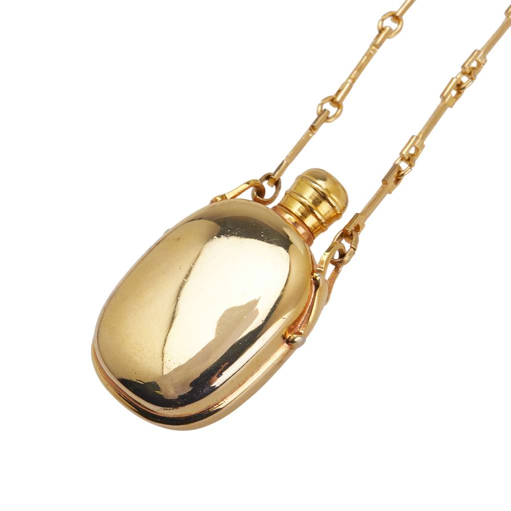 Gucci Gold Plated Perfume Bottle Pendant Necklace - Image 6