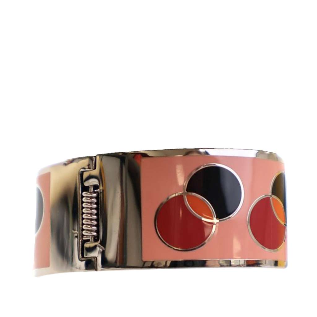 Fendi Enamel Fendista Hinged Bracelet - Back view