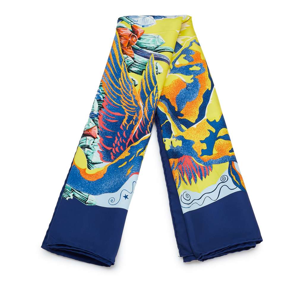 Hermès The Alfee 25th Anniversary Aube Libre Comme Lange Silk Scarf