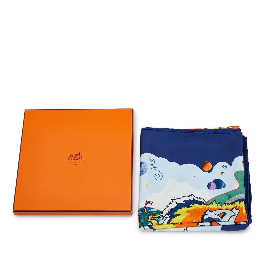 Hermès The Alfee 25th Anniversary Aube Libre Comme Lange Silk Scarf - Image 11