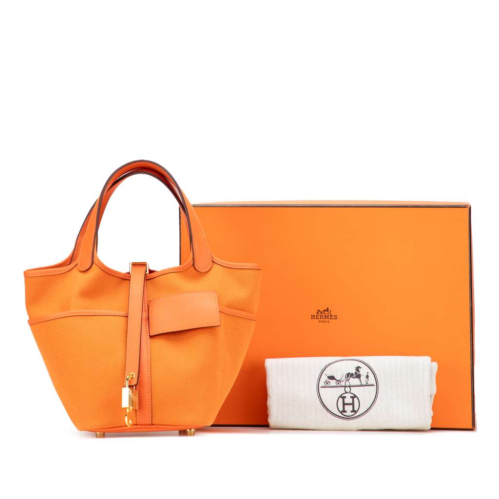 Hermès Toile Goeland and Swift Cargo Picotin Lock 18 - Image 12