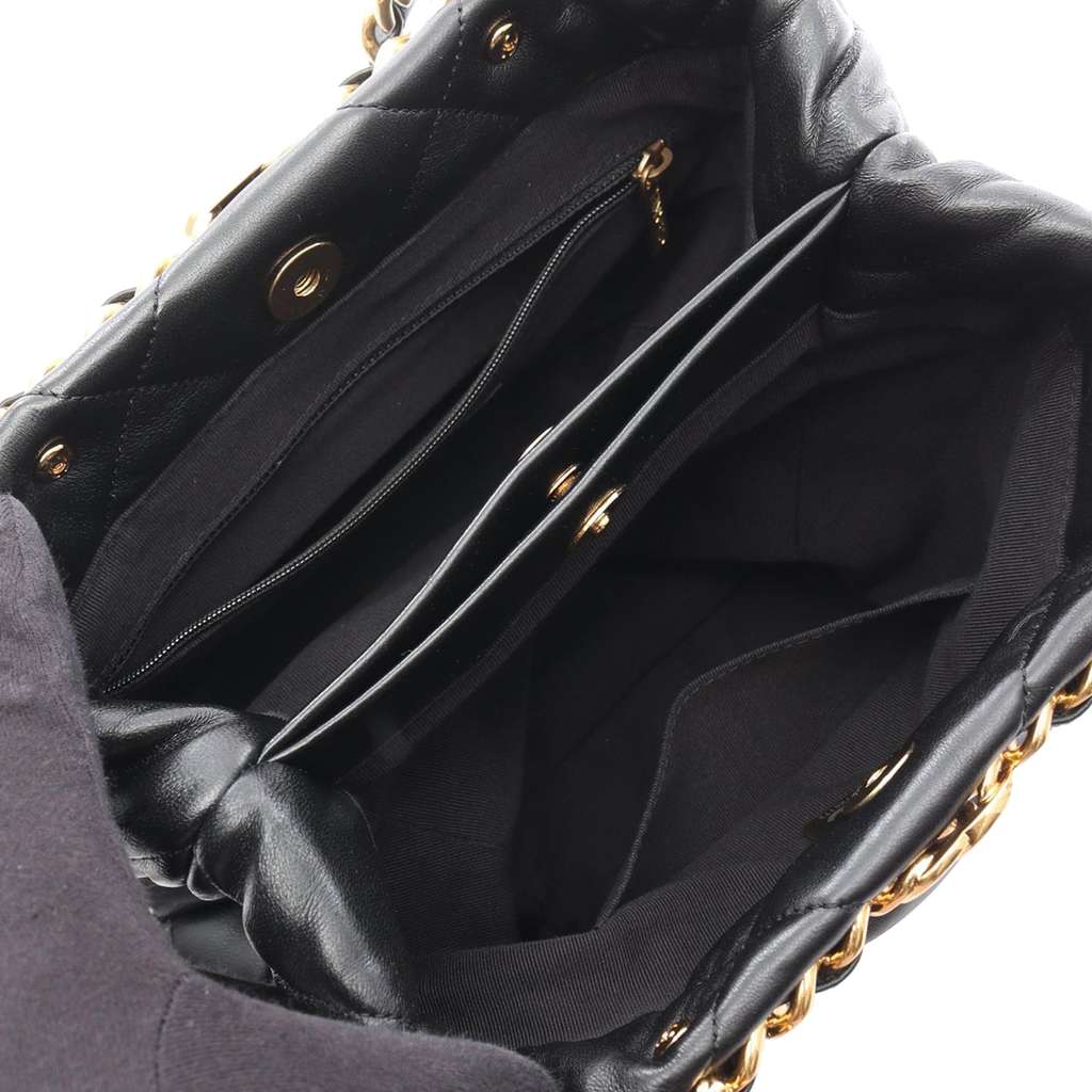Chanel CC Quilted Lambskin Chain Shopping Bag - Image 6