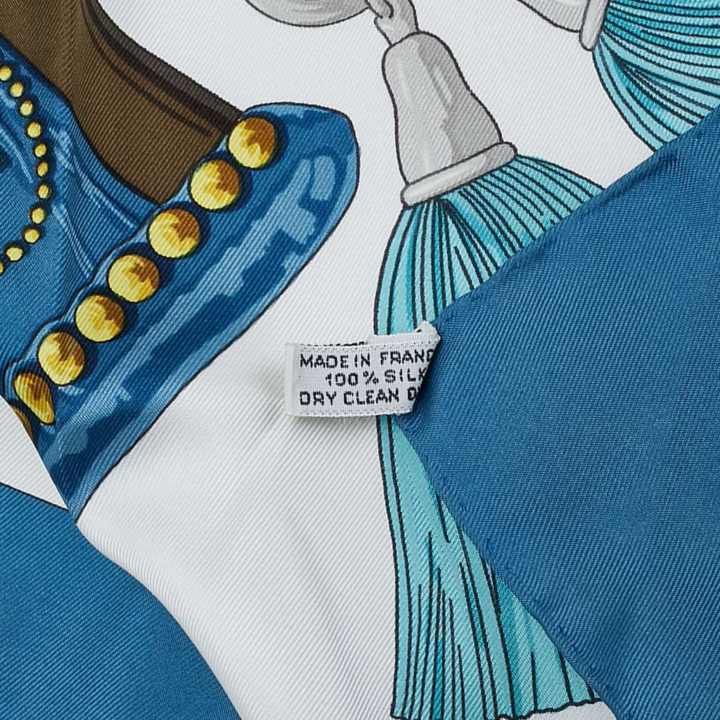 Hermès Aux Champs Silk Scarf - Back view