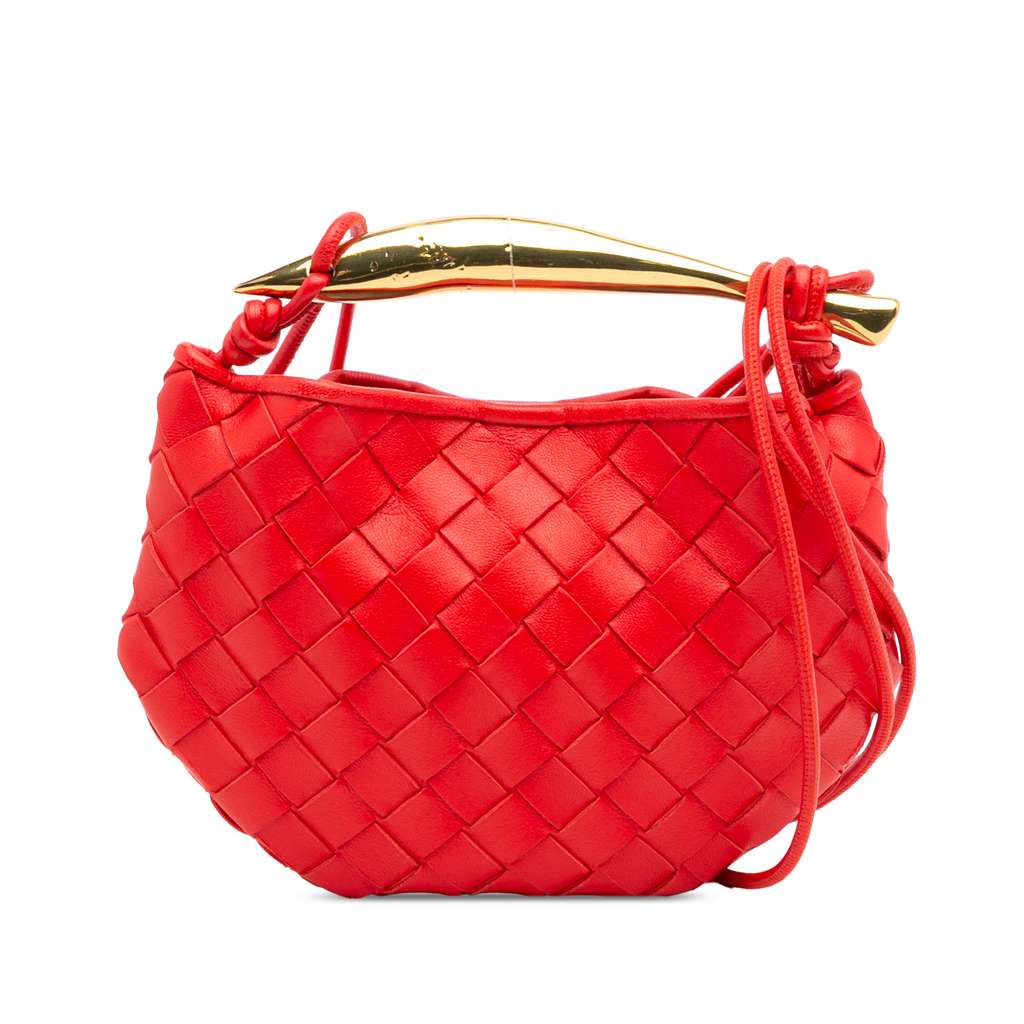Bottega Veneta Baby Lambskin Intrecciato Sardine