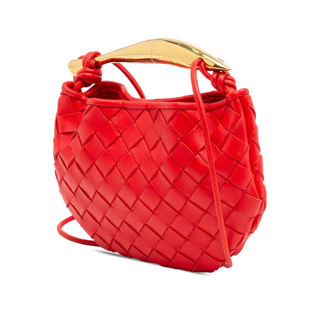 Bottega Veneta Baby Lambskin Intrecciato Sardine - Back view