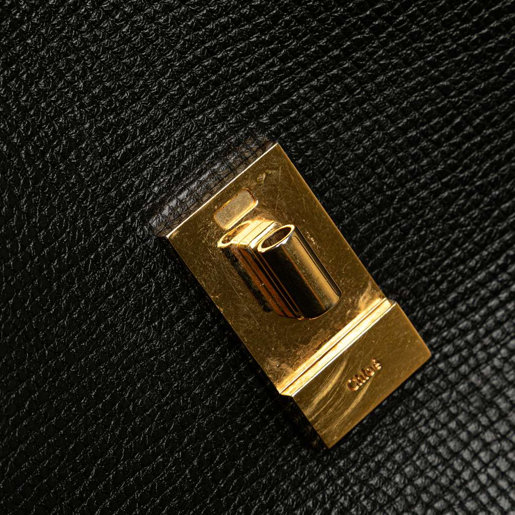 Chloé Small Bicolor Smooth and Grained Calfskin Drew Crossbody - Detail 1