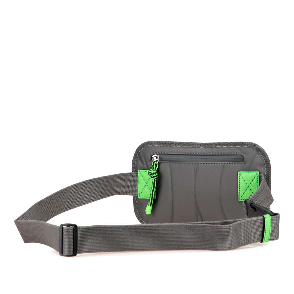 Gucci GG Nylon and Rubber Belt Bag - Back view